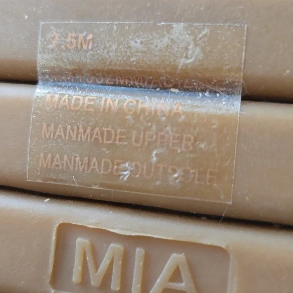 MIA Brown Strappy Casual Sandals, 7.5, Comfortable, VGUC, Brown Casual Neutral - Picture 10 of 10